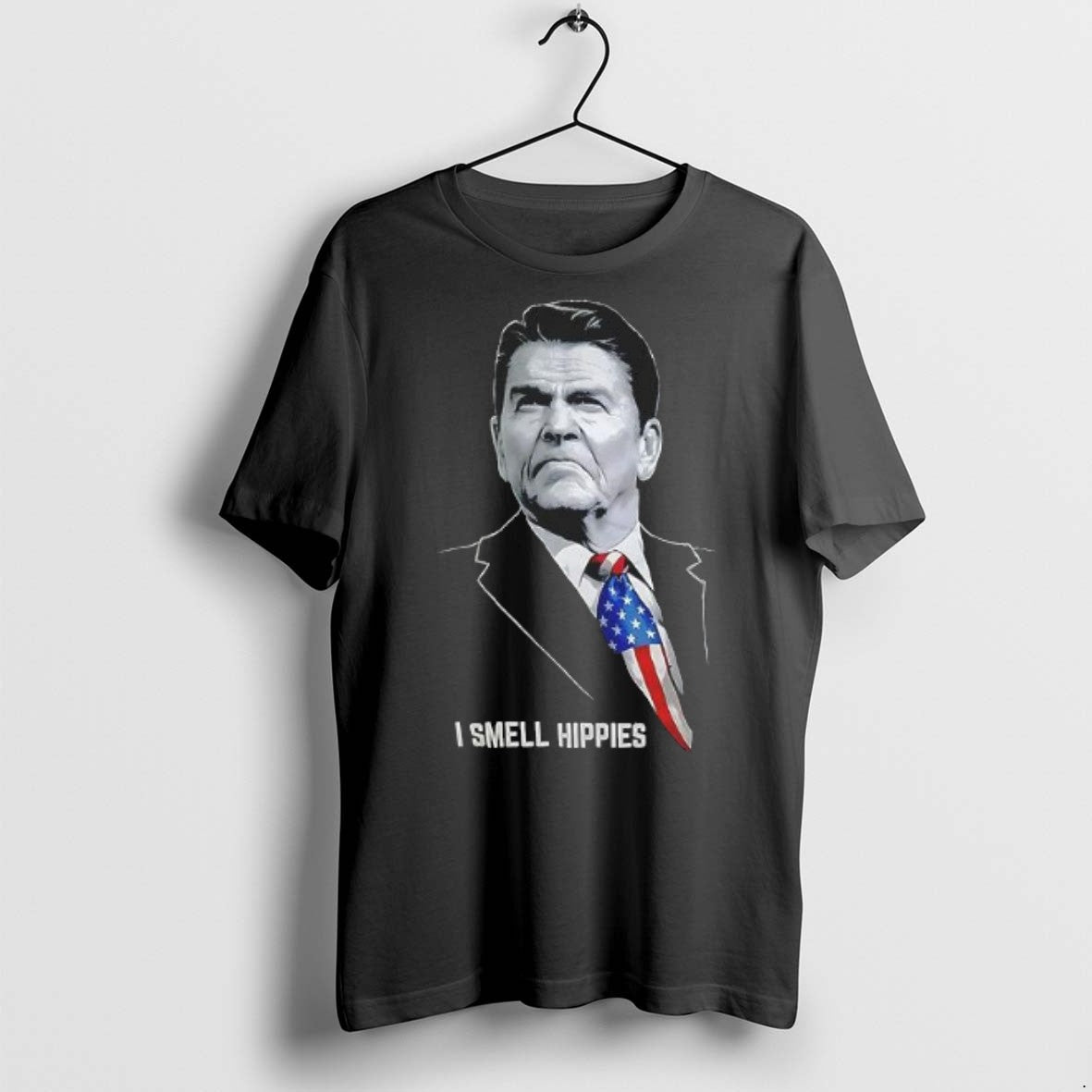 Premium Ronald Reagan I Smell Hippies T Shirts Hoodie, Sweatshirt | ThreadNative.com
