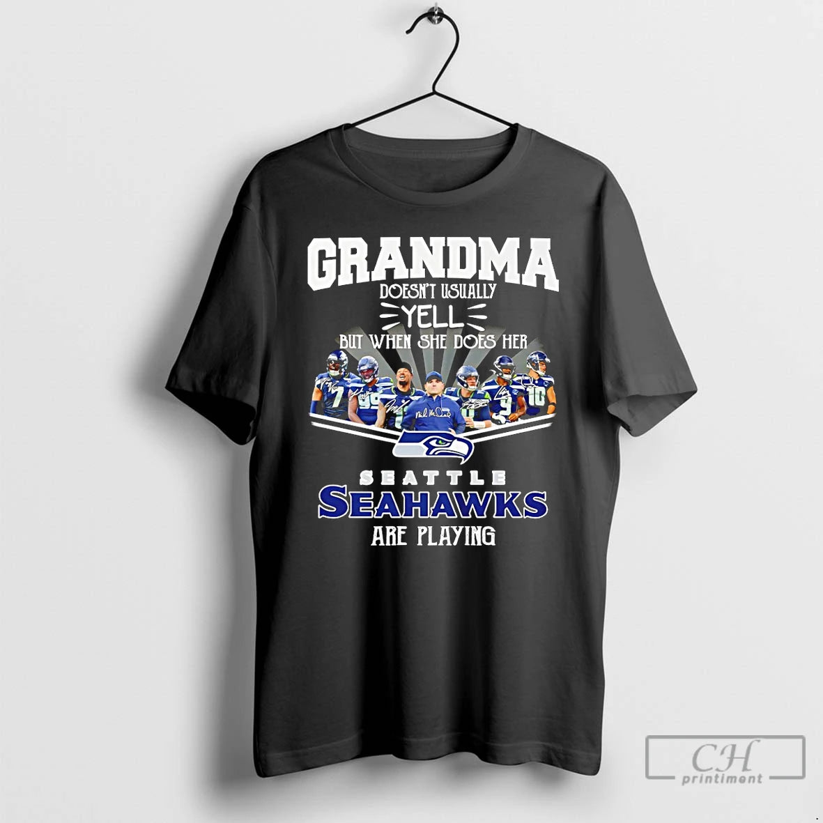 Premium Seattle Seahawks Grandma Doesnt Usually Yell But When She Does Her Seattle Seahawks Are T-Shirts, Hoodie, Sweatshirt