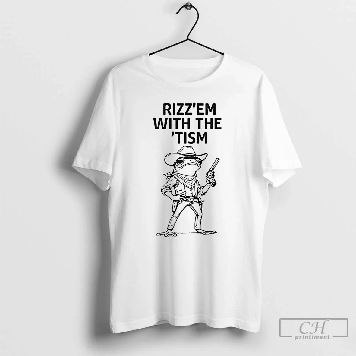 Premium Sheriff Frog Rizzem With The Tism T Shirts