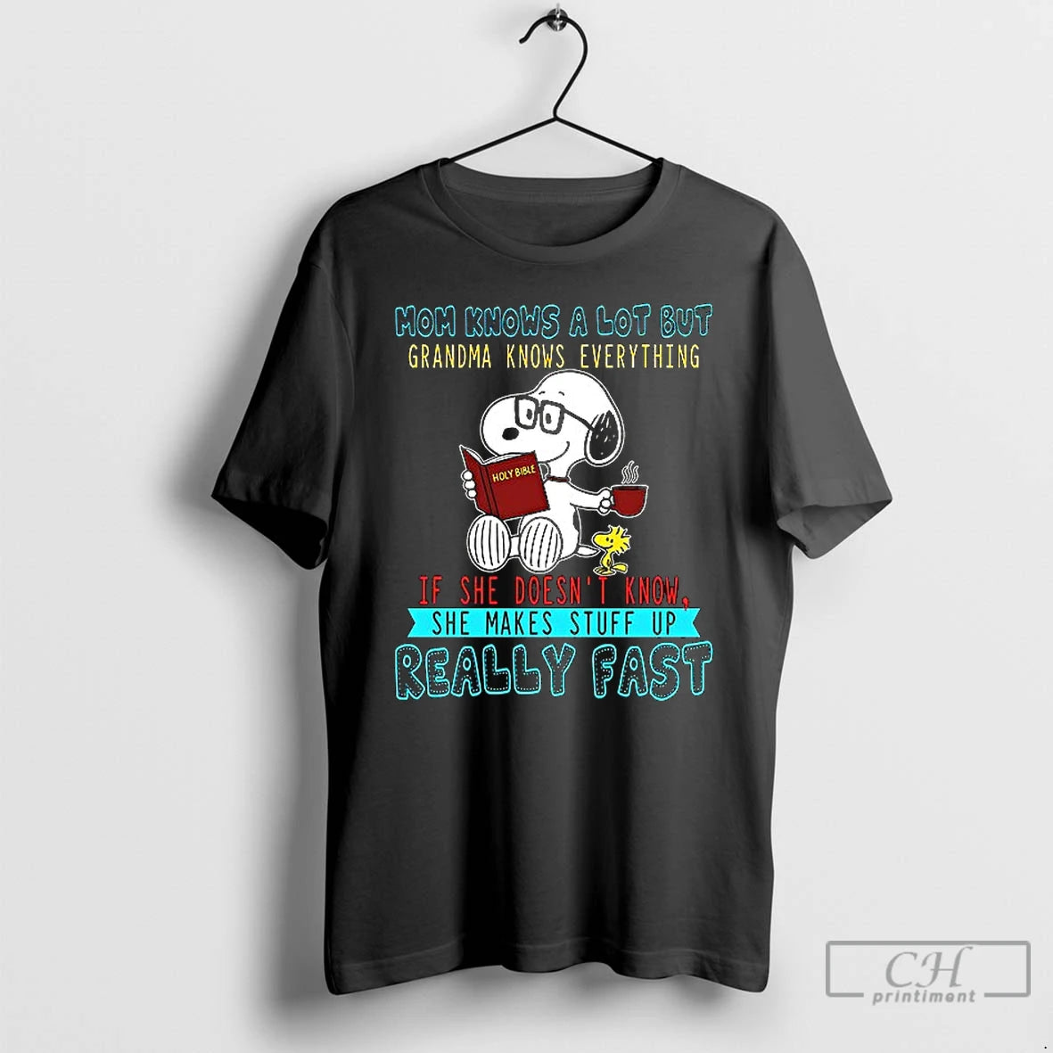 Premium Snoopy Mom Knows A Lot But Grandma Knows Everything Ceramic Ceramic And Classic Dad T-Shirts, Hoodie, Sweatshirt