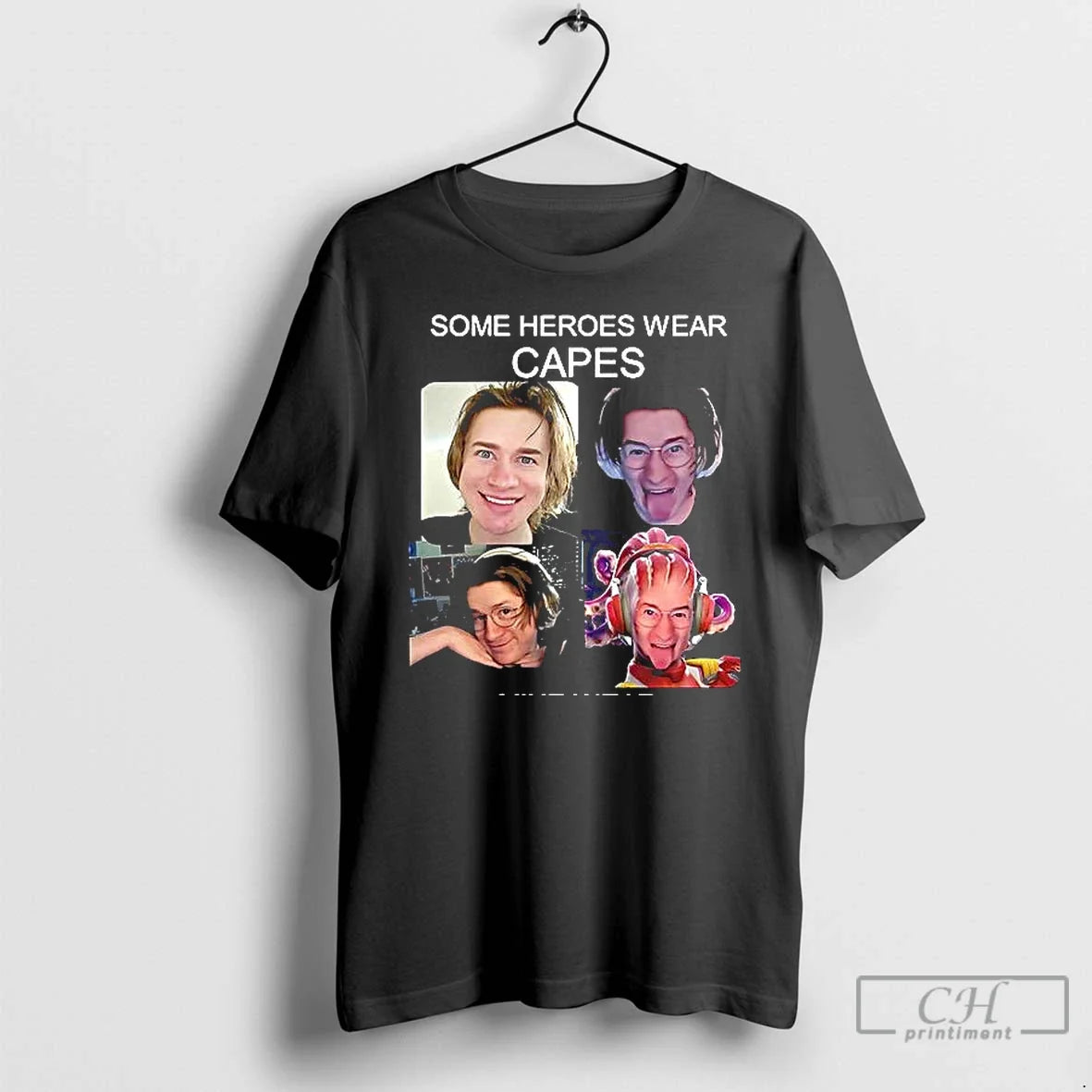 Premium Some Heroes Wear Capes Mine Wear Headphones T Shirts