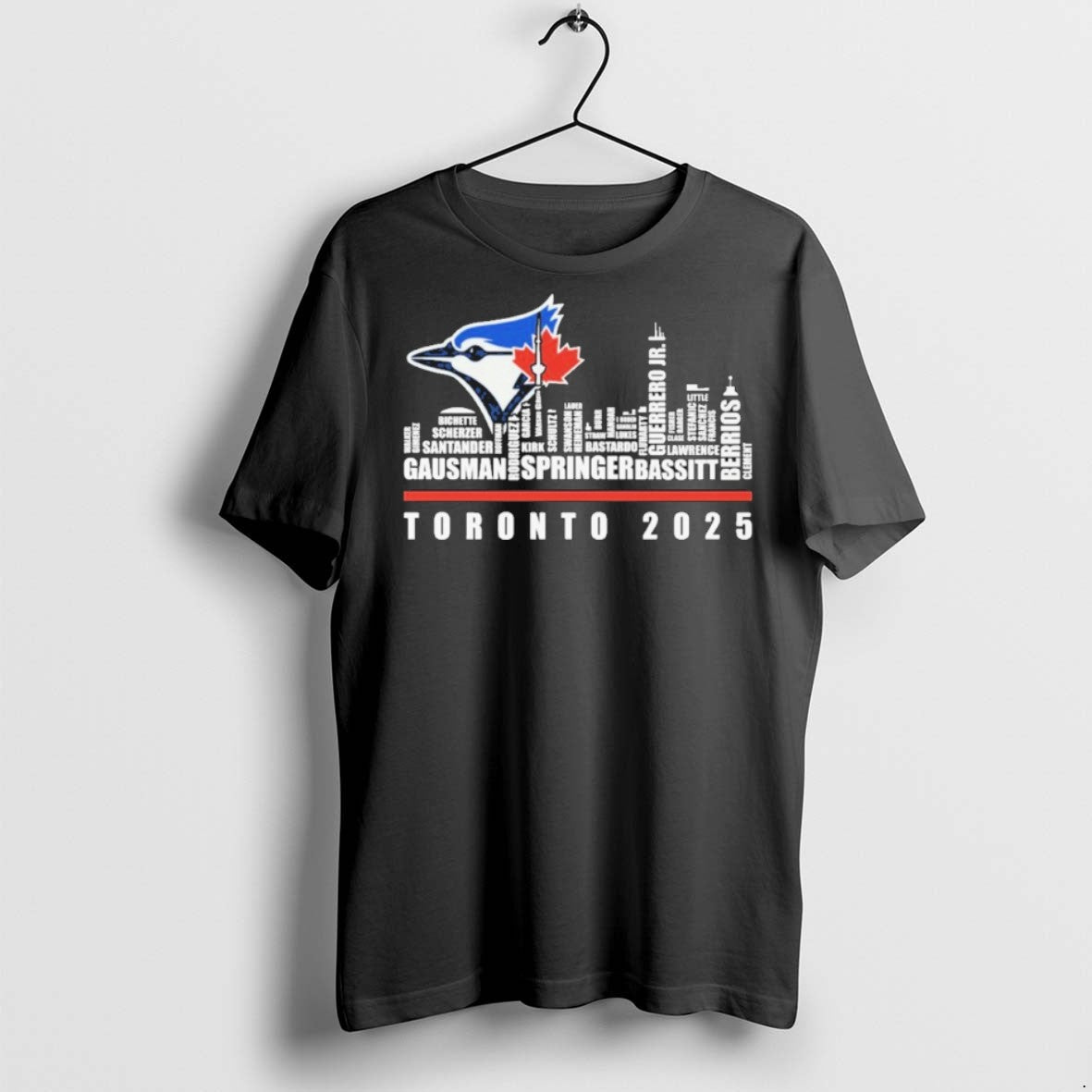 Premium Toronto Blue Jays Skyline Player Name Toronto 2025 T Shirts