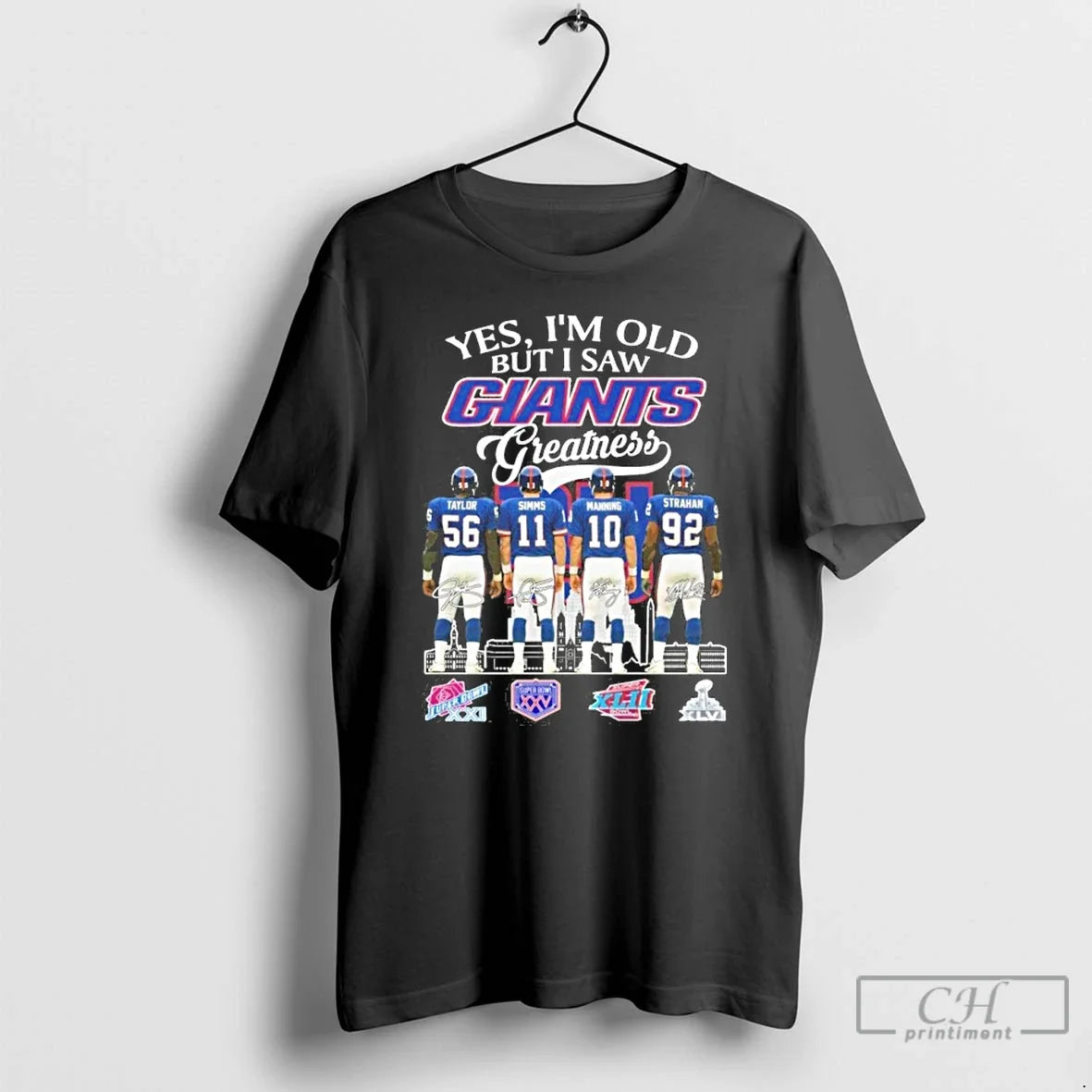 Premium Yes Im Old But I Saw Giants Greatness Player Signature City T Shirts