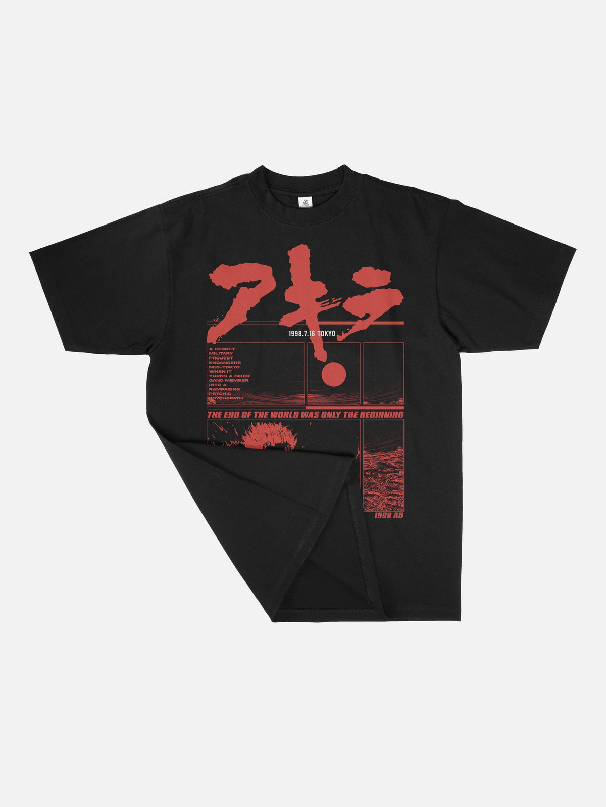 Grunge Akira Anime Halftone Shirt