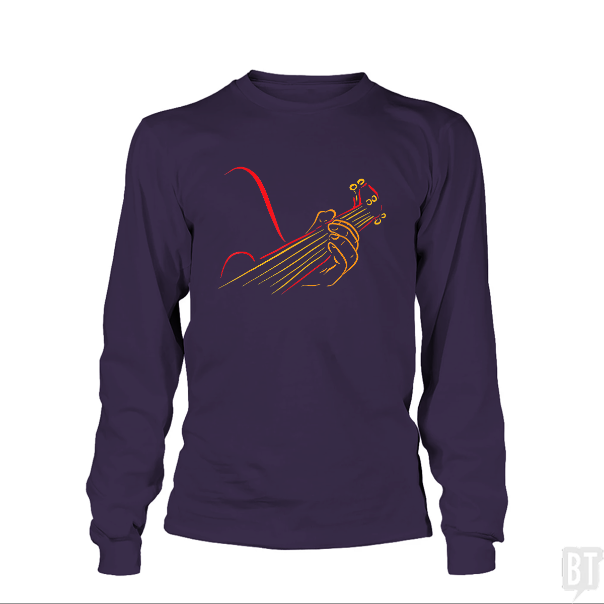 Playing Guitar Music Life Long Sleeve