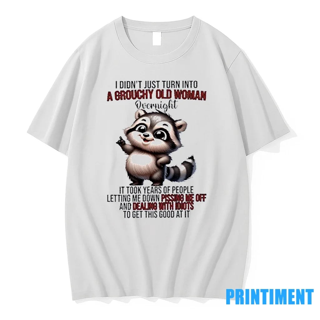 Raccoon I Didnt Just Turn Into A Grouchy Old Woman Overnight It Took Years Of