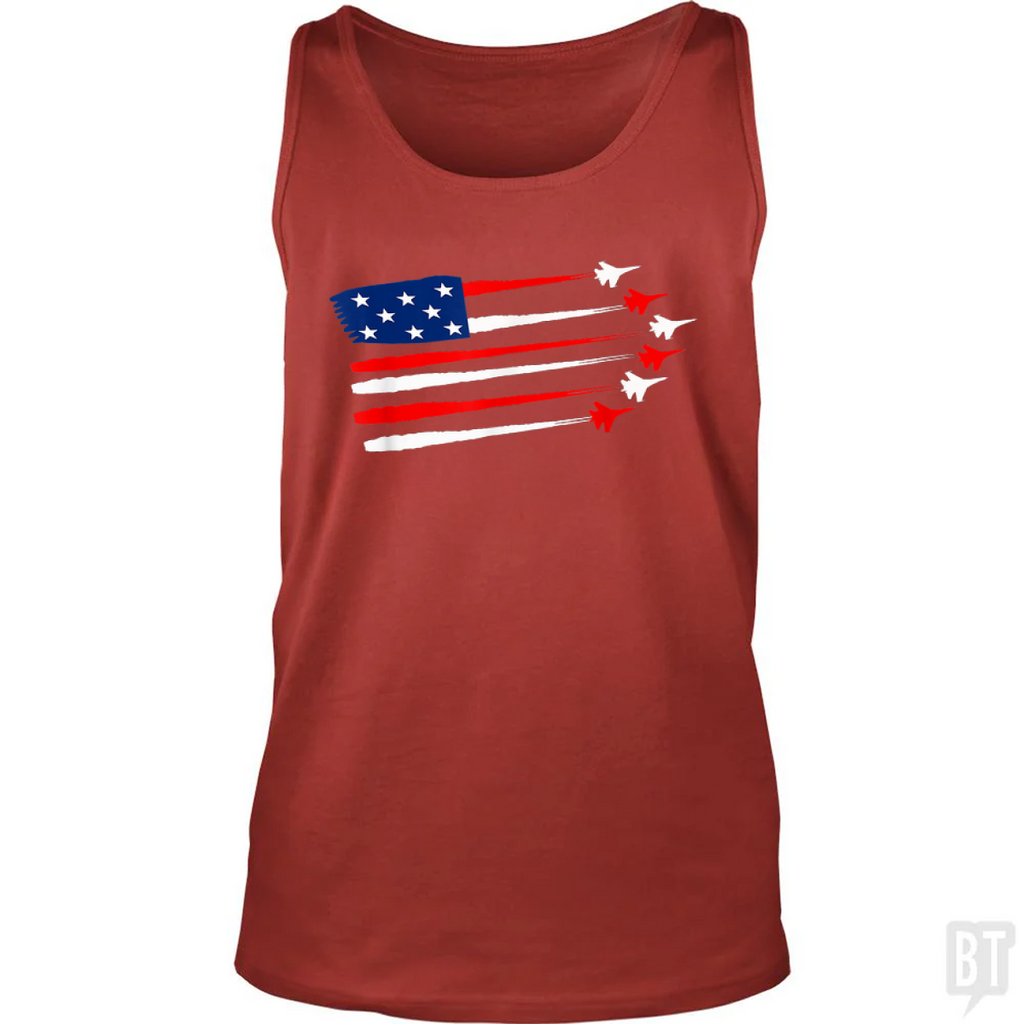 Fighter Jet American Tank Top