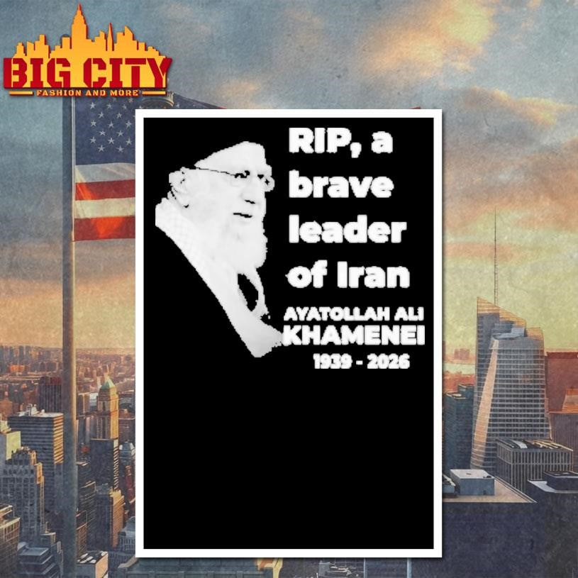 Rip, A Brave Leader Of Iran Ayatollah Ali Khamenei 1939-2026 Shirt Unisex