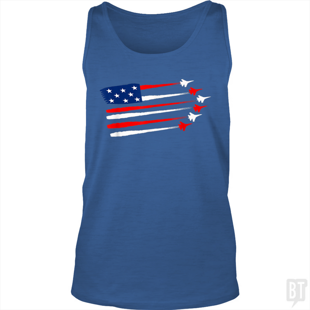 Fighter Jet American Tank Top
