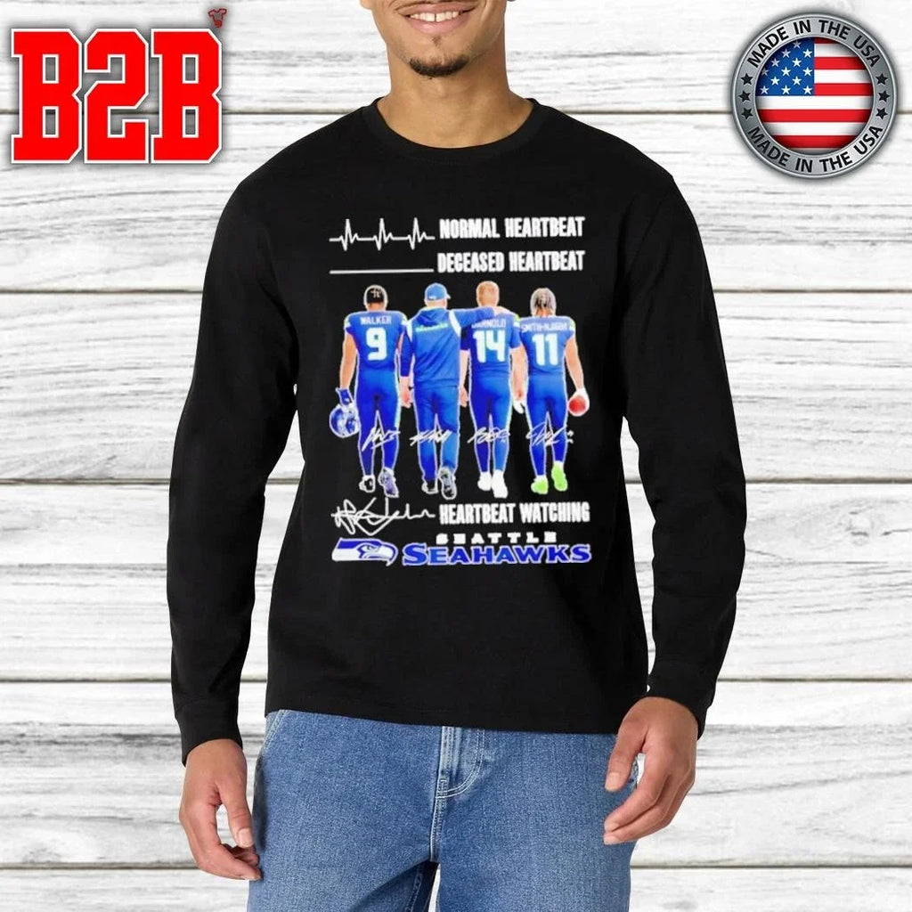 Seahawks Normal Heartbeat Deceased Heartbeat Shirt Unisex