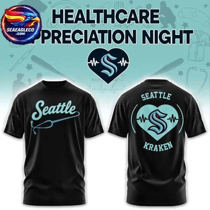 Seattle Kraken Healthcare Appreciation Night Edition Two Sided Shirt Unisex