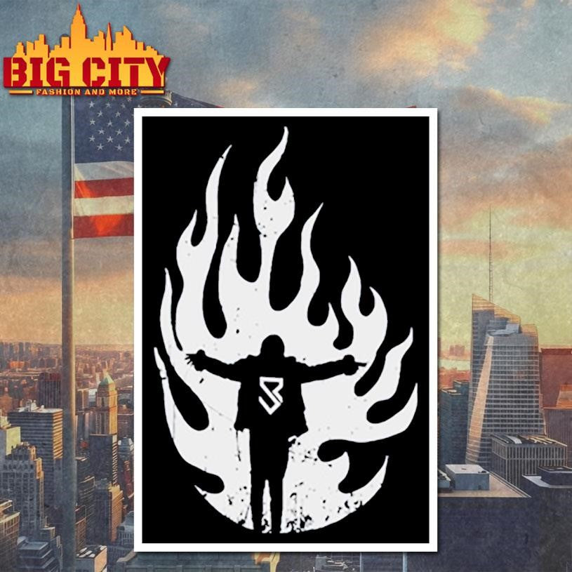Seth rollins flames shirt Unisex