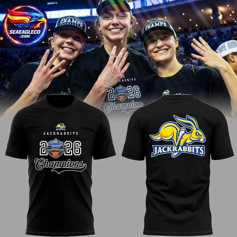 South Dakota State Jackrabbits Summit League Champions Two Sided Shirt Unisex