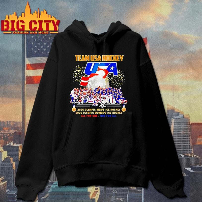 Team Usa Hockey 2026 Olympic Mens And Womens Ice Hockey All For One One For All Shirt Unisex