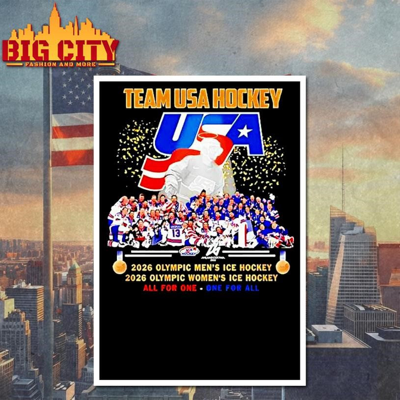 Team Usa Hockey 2026 Olympic Mens And Womens Ice Hockey All For One One For All Shirt Unisex