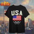 Team Usa Olympic Gold 2026 Usa Flag Shirt Unisex