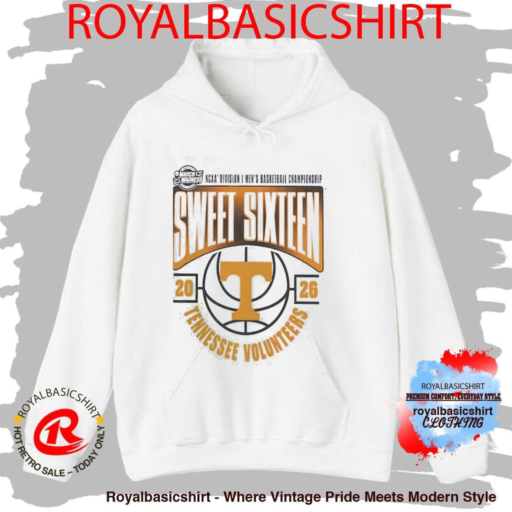 Tennessee Volunteers Men’s Basketball 2026 NCAA March Madness Sweet 16 T-Shirt