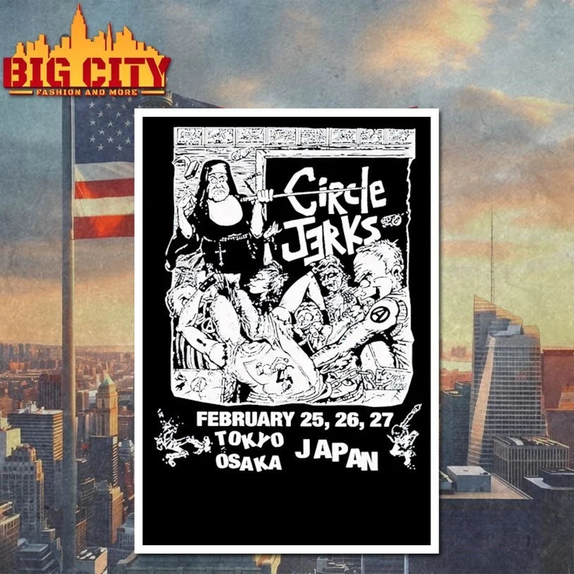 The Circle Jerks Tour Tokyo Osaka Japan Feb 2026 Unisex