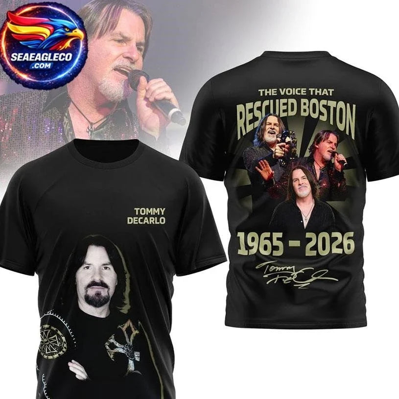 Tommy Decarlo The Voice That Rescued Boston 1965-2026 Two Sided Shirt Unisex