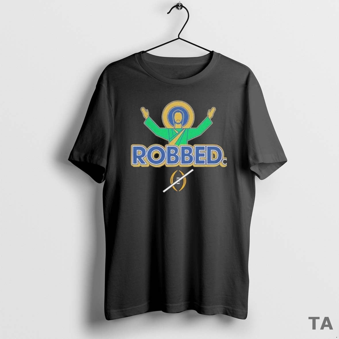 Top Notre Dame Fighting Irish Football Robbed College Football Playoff T-Shirts, Hoodie, Sweatshirt