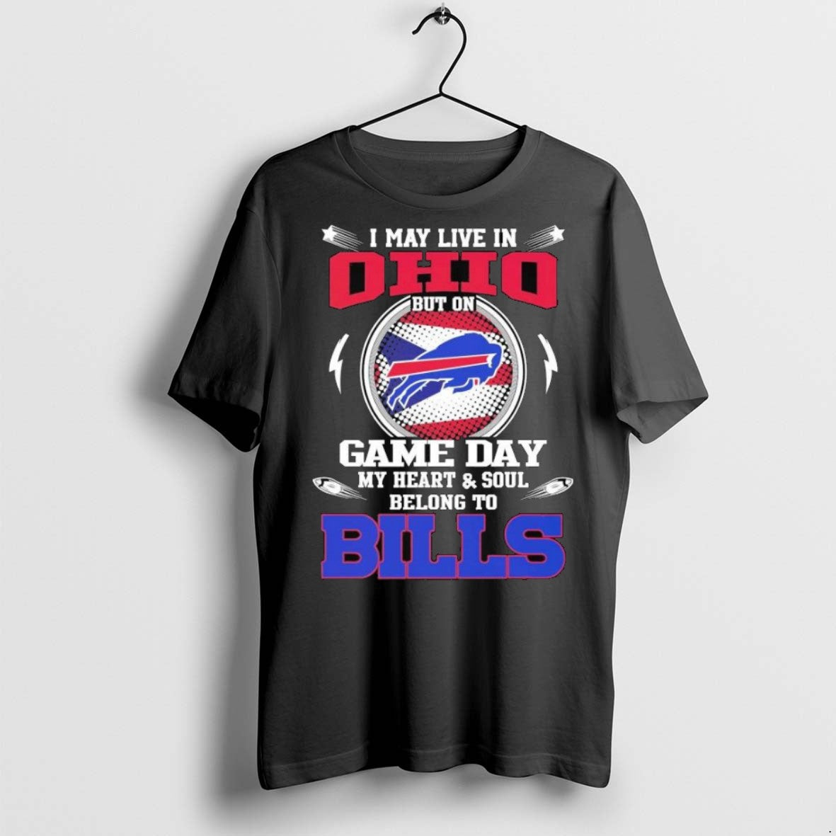 Top Premium I May Live In Ohio But On Game Day My Heart Soul Belong