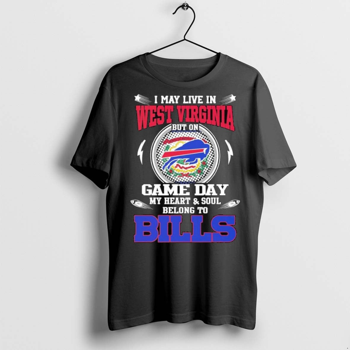 Top Premium I May Live In West Virginia But On Game Day My Heart Soul