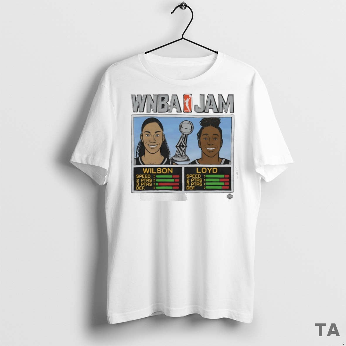 Top Wnba Jam Las Vegas Aces 2025 Champs Aja Wilson And Jewell Loyd