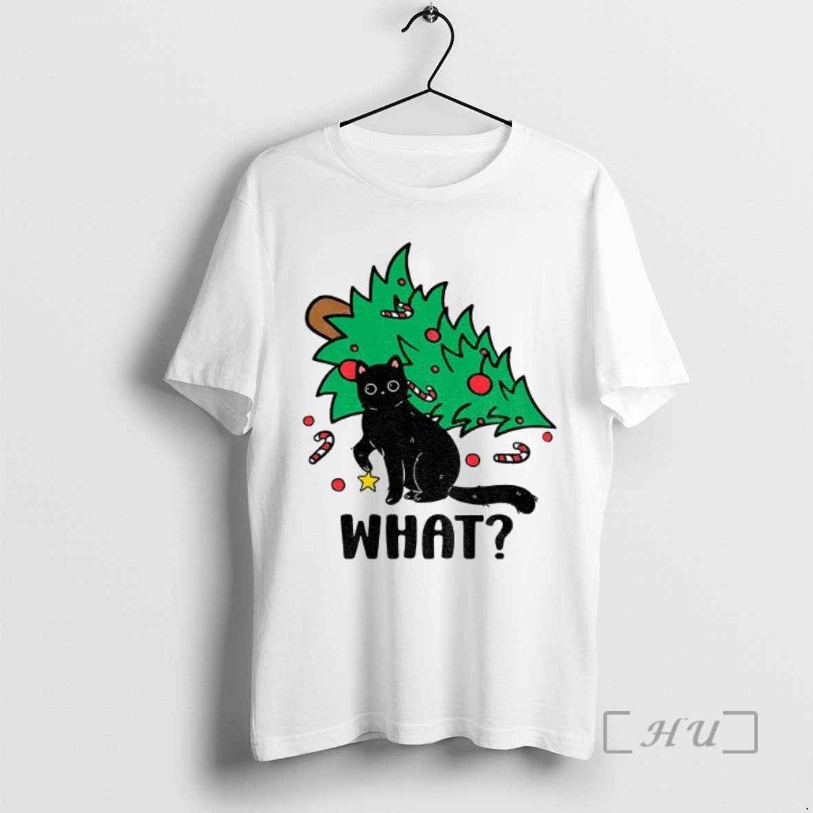 Trending Black Cat Causing Trouble What Christmas Tree Xmas