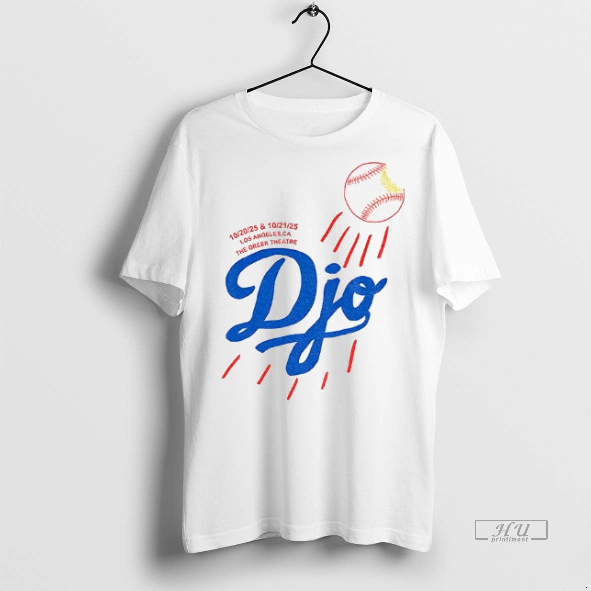 Trending Djo Greek Theatre Oct 20 2025 Los Angeles Dodgers Ca Tour Graphic