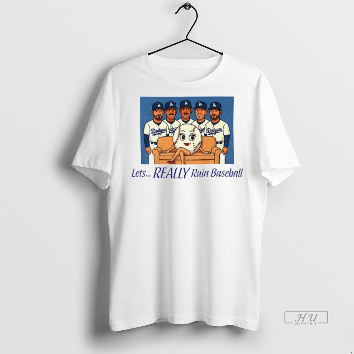 Trending Los Angeles Dodgers Baseball Lets Really Ruin Baseball National League Champions Graphic