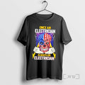 Trending Once An Electrician Always An Electrician Skull Us Flag