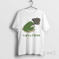 Trending Tired Japanese Frog Smoking Funny Meme