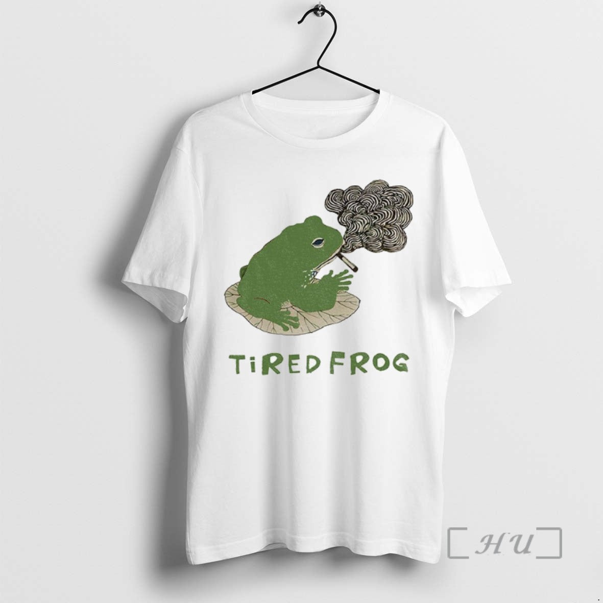 Trending Tired Japanese Frog Smoking Funny Meme