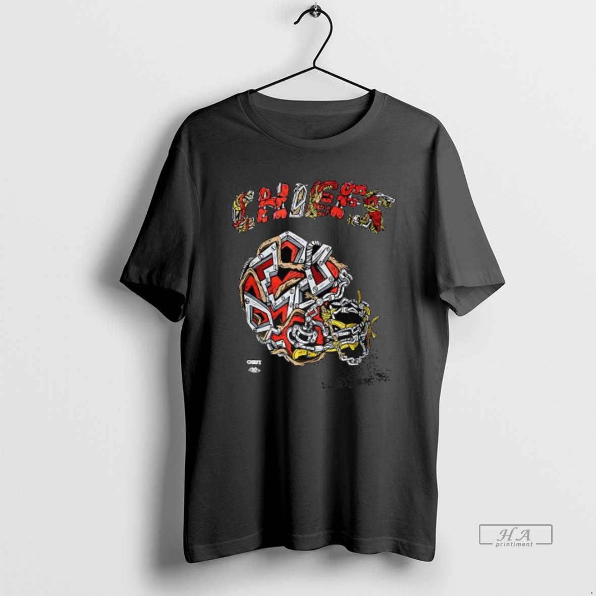 Trendy Kansas City Chiefs Football Helmet Distortedd Leaders
