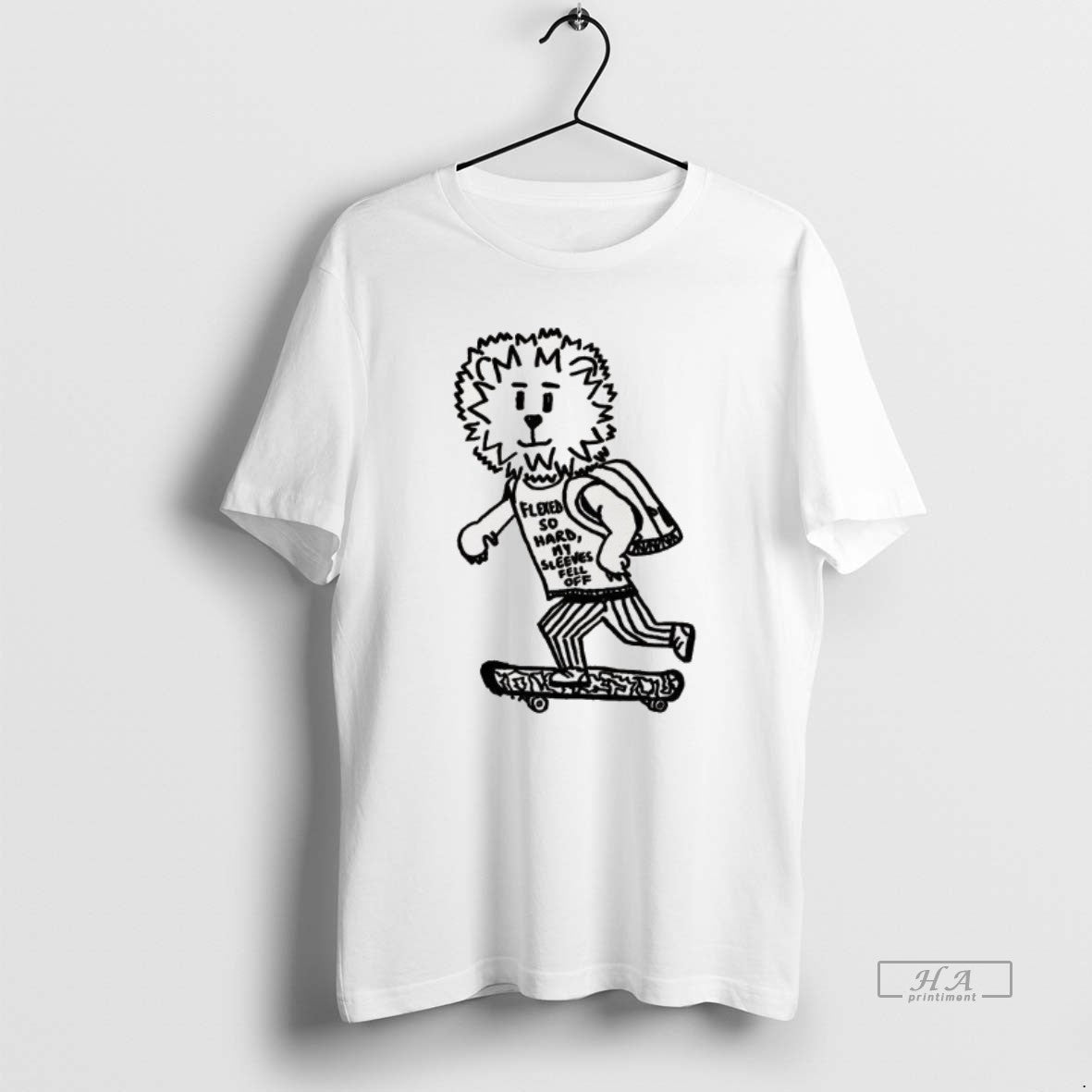 Trendy Leo Zodiac Lion On Skateboard