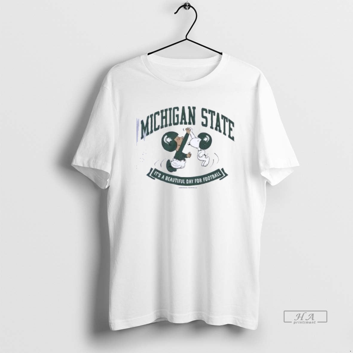 Trendy Peanuts X Michigan State Its A Beautiful Day For Football Shirts
