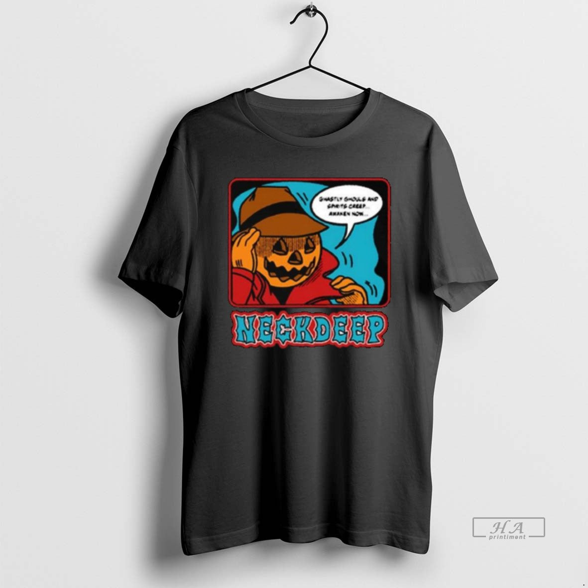 Trendy Pumpkin Guy Neck Deep Long Sleve
