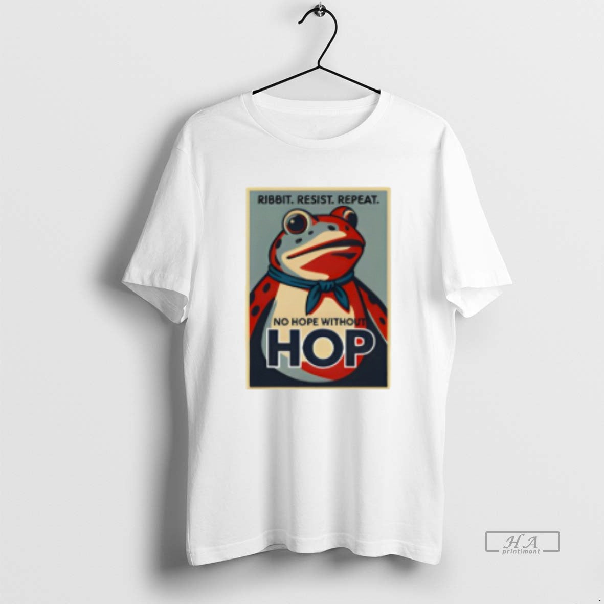 Trendy Resist Portland Frog Stand With Frog Ribit Resist Repeat