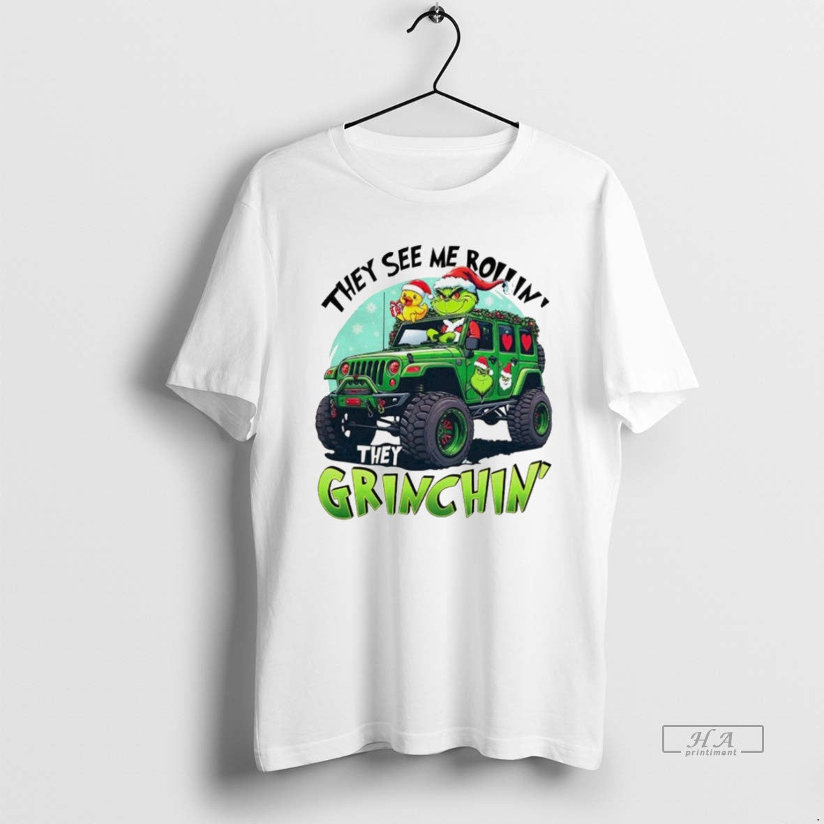 Trendy They See Me Rollin They Grinchin Christmas White