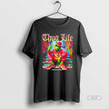 Trendy Thug Life Green Monster Grinch Blackshirt