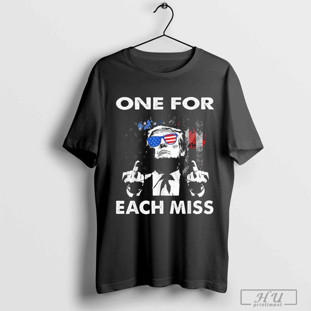 Trump Middle Fingers One For Each Miss American Flag