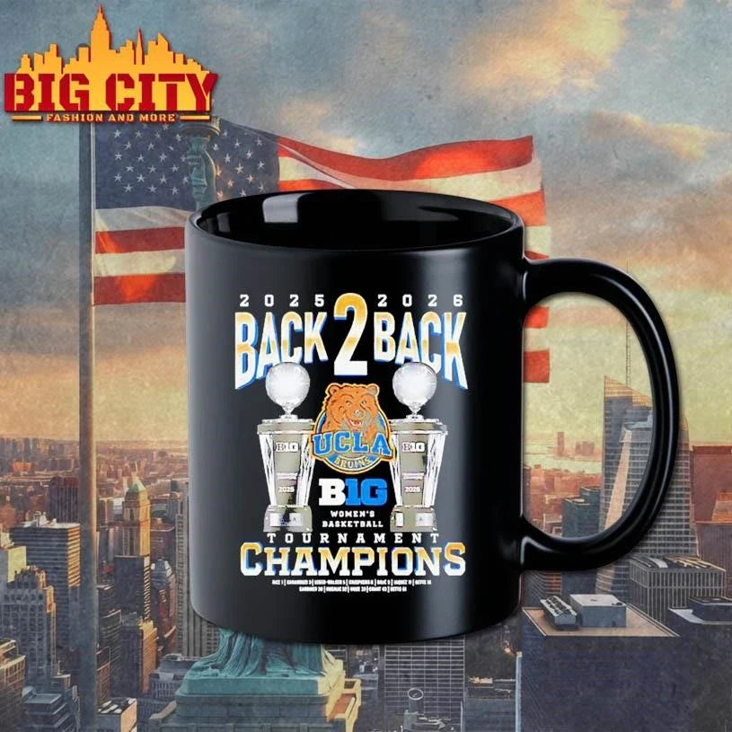 Ucla Bruins 2025 2026 back 2 back Tournament Champions trophies Shirt Unisex