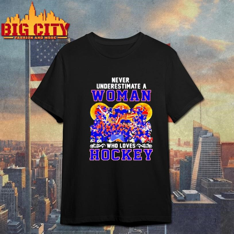 Usa women hockey never underestimate a woman who loves hockey graphic Shirt Unisex