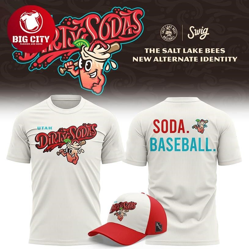 Utah Dirty Sodas 2026 Salt Lake Bee New Logo Two Sided Shirt Unisex