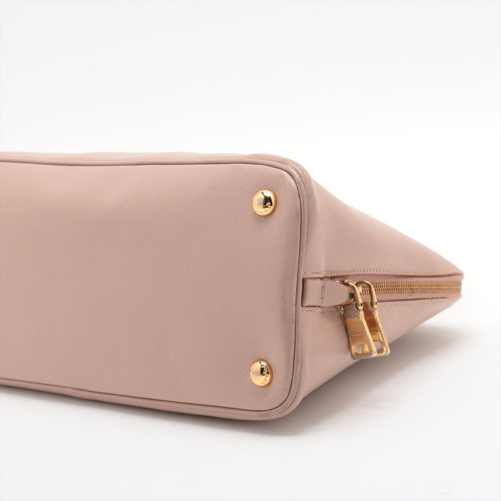 Prada Saffiano Leather 2 Way Handbag Pink #2213