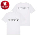Waste Semaphore Crew White Two Sided Shirt Unisex