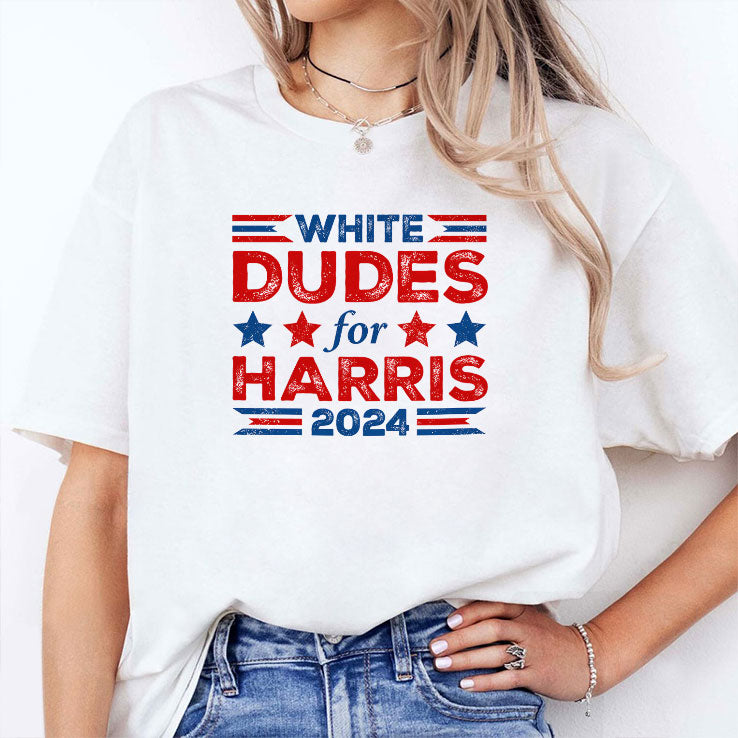 White Dudes For Harris 2024 T Shirt