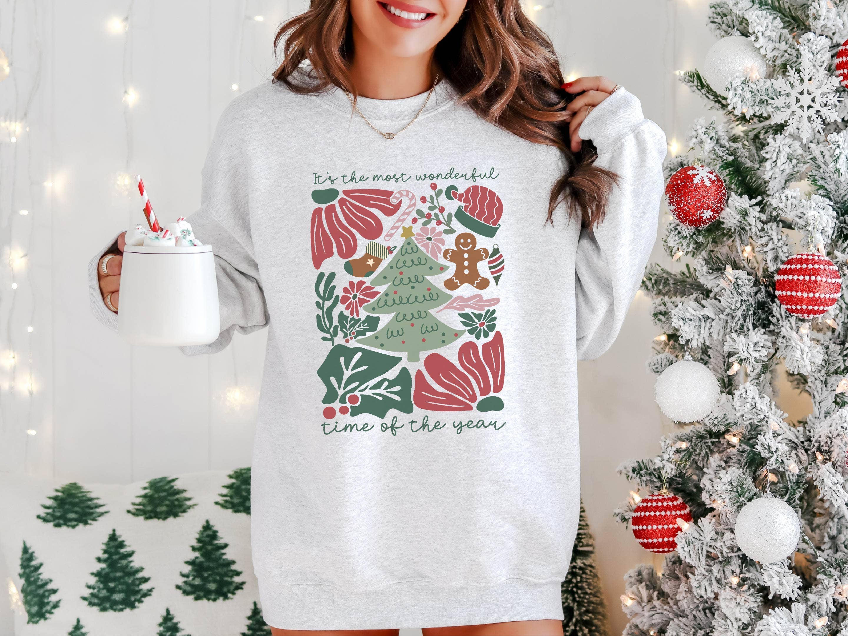 Christmas Sweatshirt, Christmas Apparel, Boho Christmas
