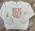 Abcd (Lowercase) I Love U - Ash Gray Sweatshirt