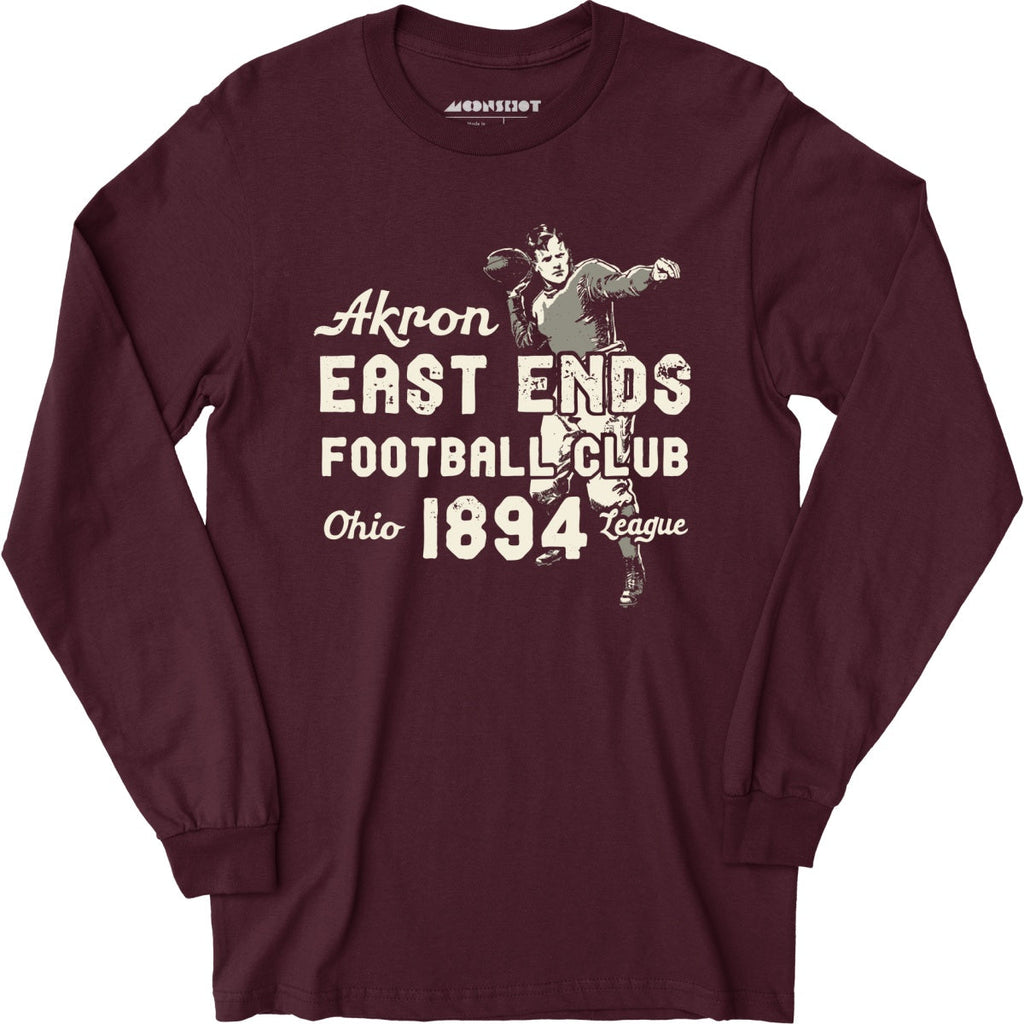 Akron East Ends - Ohio - Vintage Defunct Football Teams - Long Sleeve